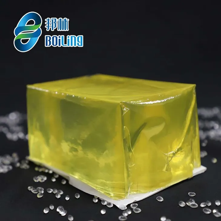 Stały żółty klej topliwy, wrażliwy na nacisk